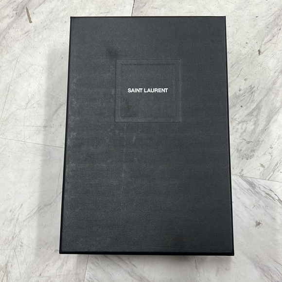 Saint Laurent Black Leather Loafers NIB 39 - Picture 5 of 6